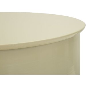 Mauro Ferretti Podnožní stolek OYI křémový, lesklý kov, Ø31x46 cm