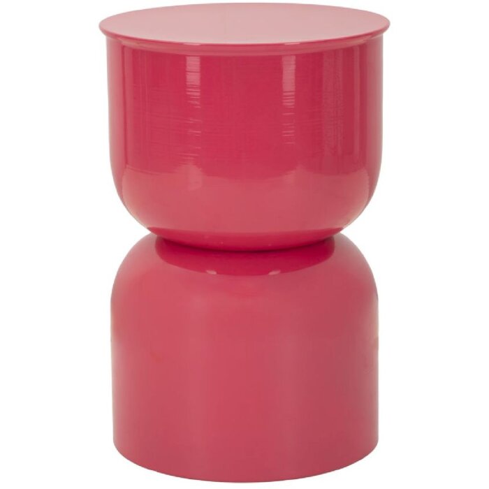 Mauro Ferretti Stolik na bok OYI fuchsiový lesklý kov Ø31x46 cm