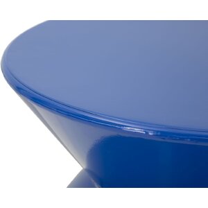 Mauro Ferretti Moderní předložný stolík ZAG modrý Ø37,5x45 cm