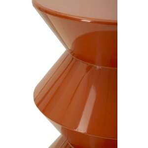 Mauro Ferretti Podnožní stolek ZAG oranžový, Ø37,5x45 cm