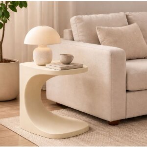 Mauro Ferretti Podnožní stolek Ibiza bílý 42x42x52 cm