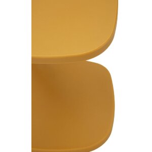 Mauro Ferretti Podnožní stolek Ibiza senf moderní plastový design 42x42x52 cm