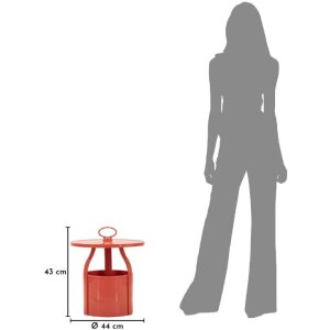 Mauro Ferretti Konzolový stolek Iris červený z plastu