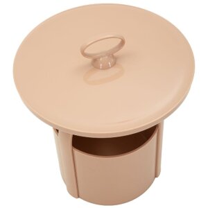 Mauro Ferretti Konzolový stolík Iris růžový, plast, Ø 44x43 cm