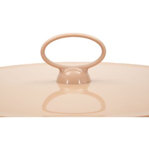 Mauro Ferretti Konzolový stolík Iris růžový, plast, Ø 44x43 cm