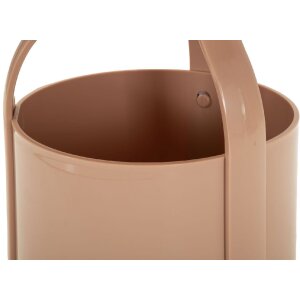 Mauro Ferretti Konzolový stolík Iris růžový, plast, Ø 44x43 cm