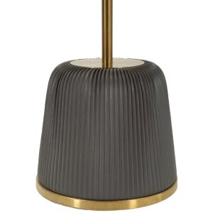 Mauro Ferretti Podstolní stolek Egle šedý zlatý Ø40x55 cm