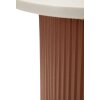 Mauro Ferretti Beistelltisch Frankfurt Marble 35x37x53 cm Rot Weiß