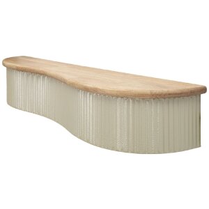 Mauro Ferretti Sada nástěnných polic Frankfurt 2dílná zelená bílá hnědá