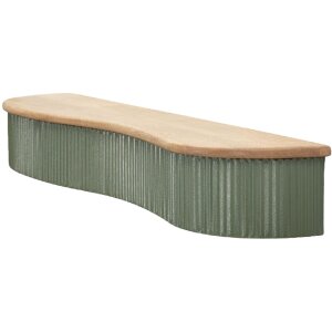 Mauro Ferretti Sada nástěnných polic Frankfurt 2dílná zelená bílá hnědá