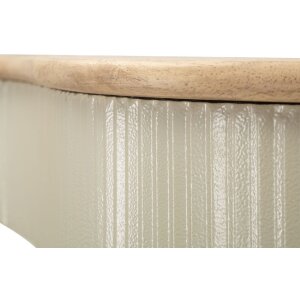 Mauro Ferretti Sada nástěnných polic Frankfurt 2dílná zelená bílá hnědá