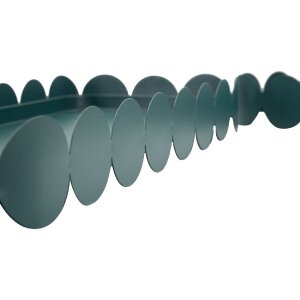 Mauro Ferretti Podložky na stůl Saturno Ottanio – dekorační kovové podložky v petrolové barvě