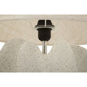 Mauro Ferretti Stolní lampa Ester bílá Ø40x63 cm polyresin kov textil