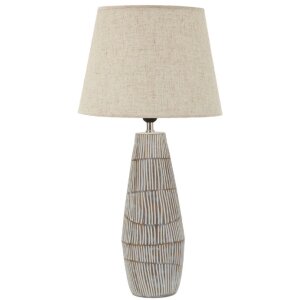 Mauro Ferretti Stolní lampa Hanoi s lněným...