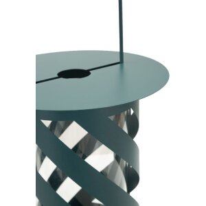Mauro Ferretti Moderní lampa Saturno Ottanio Twist Ø23x43 cm kov sklo