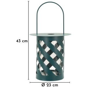 Mauro Ferretti Moderní lampa Saturno Ottanio Twist Ø23x43 cm kov sklo