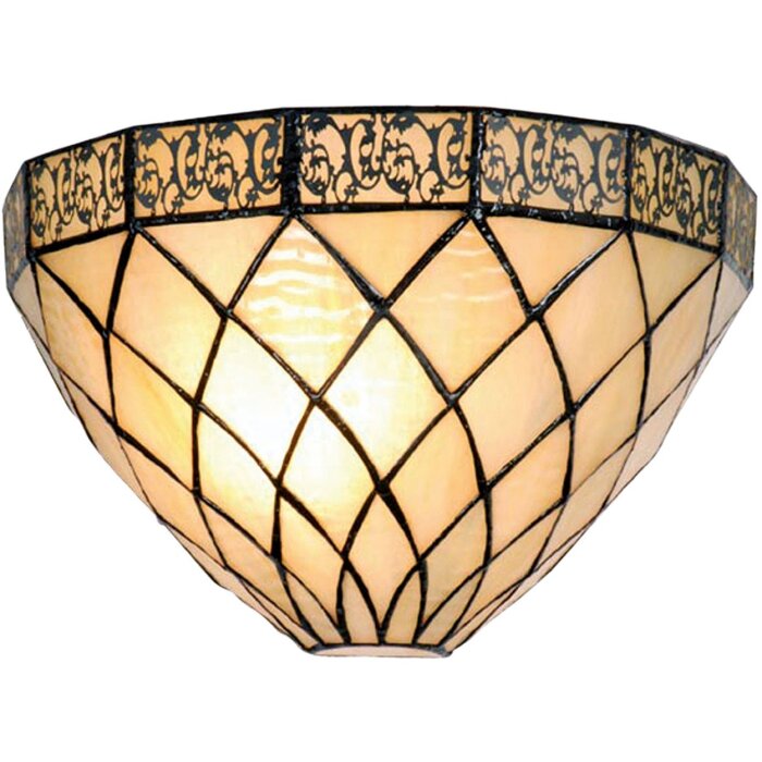 Filigránová nástěnná lampa Tiffany Ø 30 cm