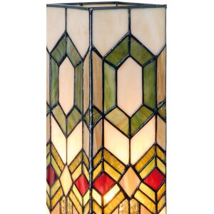 Tiffanyho světelné sloupové geometrické obrazce 12,5x35 cm