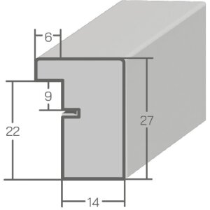 MendeFrames Dřevěný rámek 960 dub 30x45 cm Klar sklo