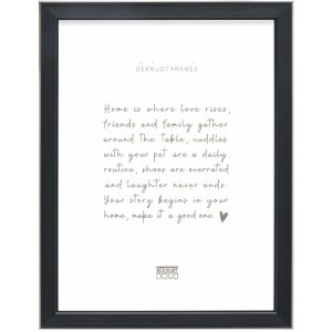 Deknudt Rámeček z polystyrolu s dřevěným designem a čirým sklem