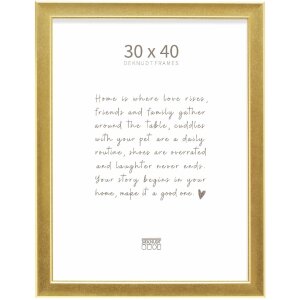 Deknudt Rámeček z polystyrolu s dřevěným designem a čirým sklem