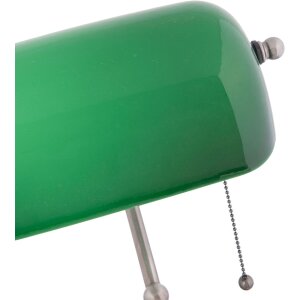 LumiLamp 5LL-5100 Stolní lampa Banker lamp 27x17x41 cm zelené kovové sklo