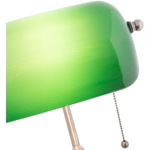 LumiLamp 5LL-5100 Stolní lampa Banker lamp 27x17x41 cm zelené kovové sklo