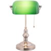 LumiLamp 5LL-5100 Stolní lampa Banker lamp 27x17x41 cm zelené kovové sklo