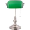 LumiLamp 5LL-5100 Stolní lampa Banker lamp 27x17x41 cm zelené kovové sklo