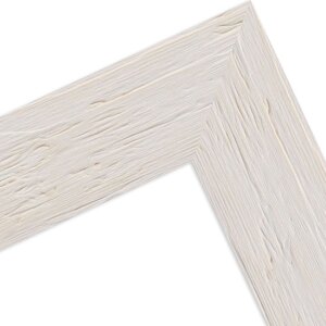 MendeFrames široký masivní dřevěný obrazový rám s výraznou žílou, oříšková nebo bílá, různé velikosti a druhy skla