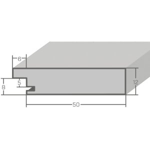 MendeFrames Závěsné zrcadlo z masivního dřeva ve stylu strandinštích domů bílá a ořech