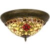 Skleněná stropní lampa 38 cm barevné sklo