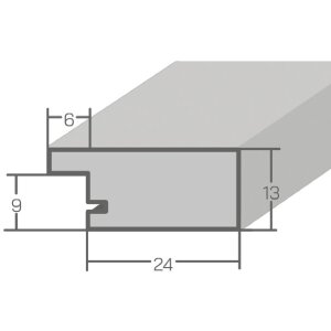 MendeFrames Obrazový rám H720 venkovský styl 50x70 cm šedý s normálním sklem