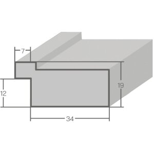 MendeFrames Vintage nástěnné zrcadlo z masivního dřeva, bílé a krémově hnědé, 20x20–70x100 cm