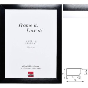 Effect A1 Bezpečnostní rám s hliníkovým profilem S3 – černý a stříbrný