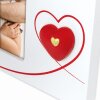 ZEP Fotorám Roberta bílý srdcí 10x15 cm s stojánkem