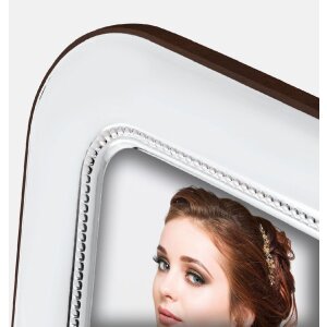 ZEP Portrétní rám Monreale – stříbrný obrazový rám s držákem 10x15 cm, 13x18 cm, 15x20 cm