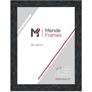 MendeFrames Rám na obrazy H650 Barok 70x90 cm černý s antireflexním sklem