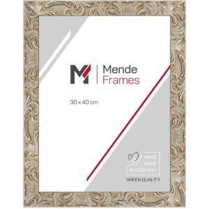 MendeFrames Bilderrahmen H650 Barock 20x40 cm silber-hell...