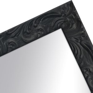MendeFrames H650 Barock-Wandspiegel Weiß Schwarz Silber 20x20-70x100 cm