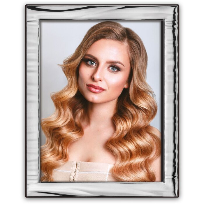 ZEP Portrétový rám Grosseto – stříbrný rám na fotografie s dřevěným závěrem