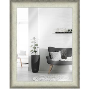 MendeFrames Závěsné zrcadlo H620 antik z masivního dřeva v různých barvách a velikostech