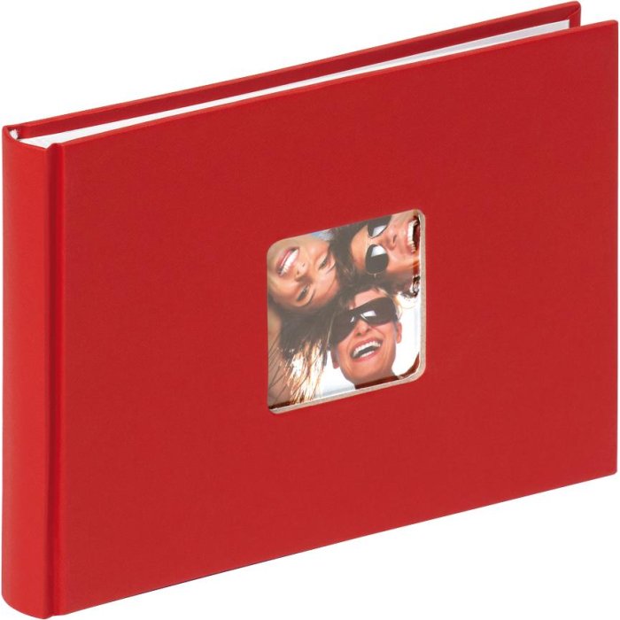 Walther malé fotoalbum FUN červené 22x16 cm 40 bílých stran