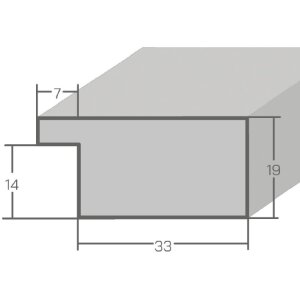 MendeFrames Vintage stěnové zrcadlo z masivního dřeva ve šedé barvě