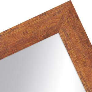 MendeFrames Vintage stěnové zrcadlo z masivního dřeva ve šedé barvě