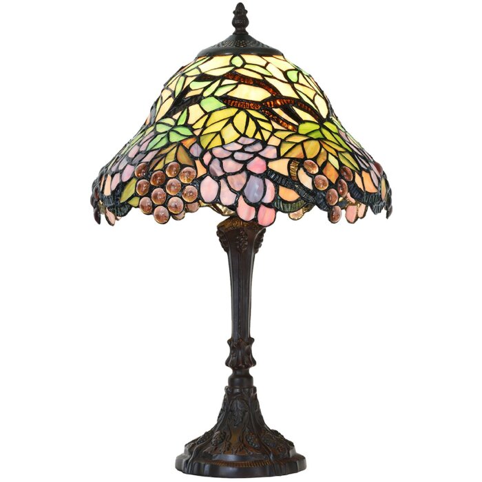 Stojací lampa v Tiffanyho stylu barevná Ø 30x48 cm