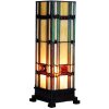 Barevná Tiffanyho stojací lampa ze skla 12,5x35 cm