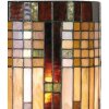 LumiLamp 5LL-9112 Nástěnné svítidlo Tiffany 20x11x36 cm Béžové hnědé sklo půlkruhové