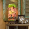 Tiffanyho stojací lampa ze skla s vážkou 18x45 cm