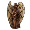 LumiLamp 5LL-9246 Tiffany stolní lampa Angel 16x10x18 cm béžové sklo Tiffany